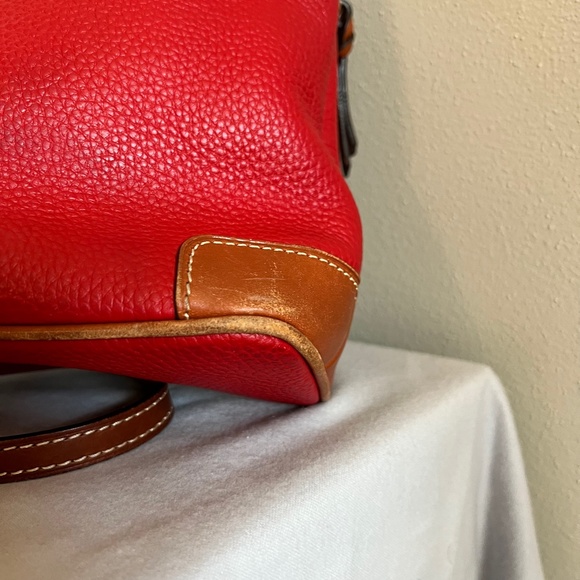 Dooney and Bourke Crossbody, red leather - Picture 6 of 13